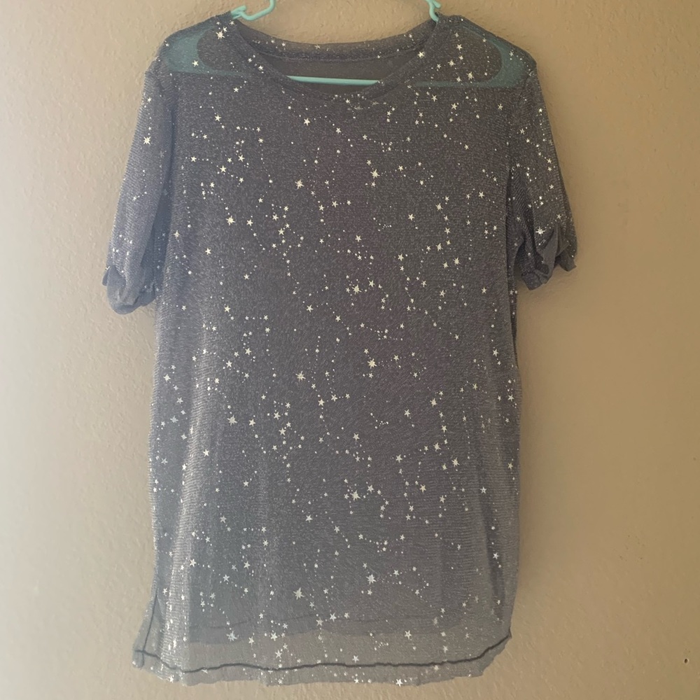 Silver Mesh Top